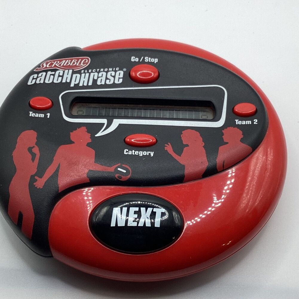 Scrabble Catch Phrase Electronic Handheld Travel Hasbro Tested Works